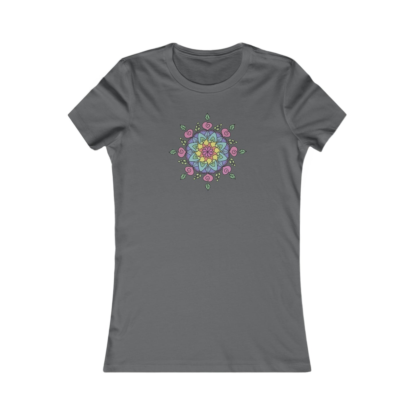 Colorful Mandala Fitted Tee (029)