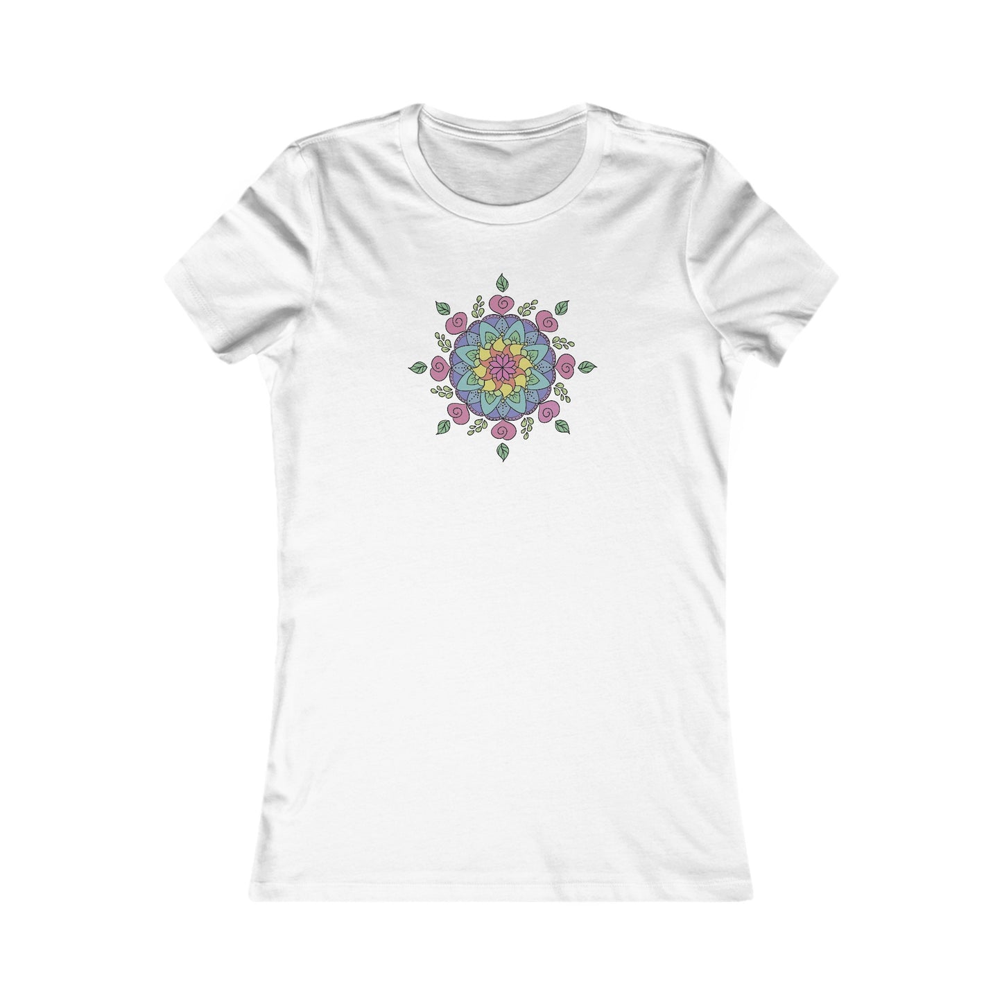 Colorful Mandala Fitted Tee (029)
