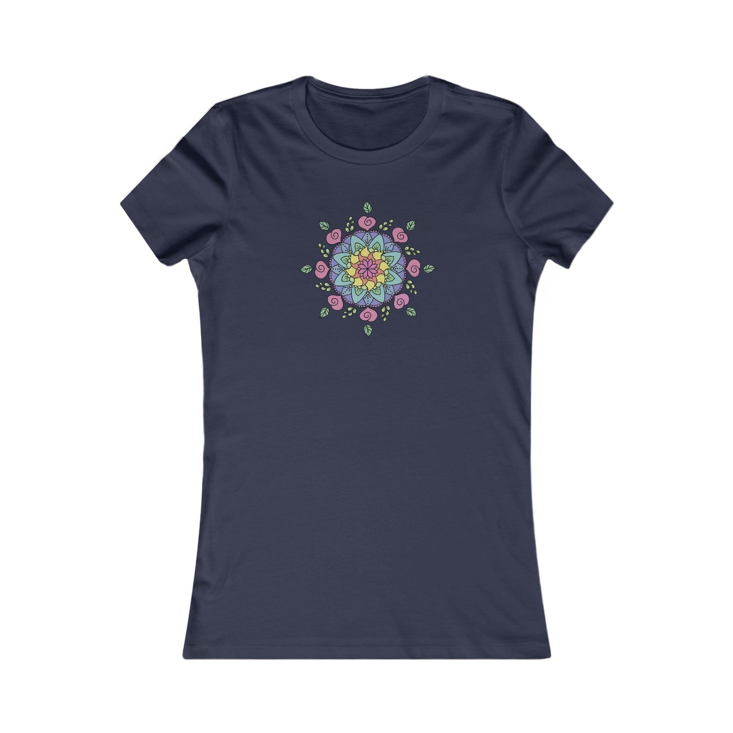 Colorful Mandala Fitted Tee (029)