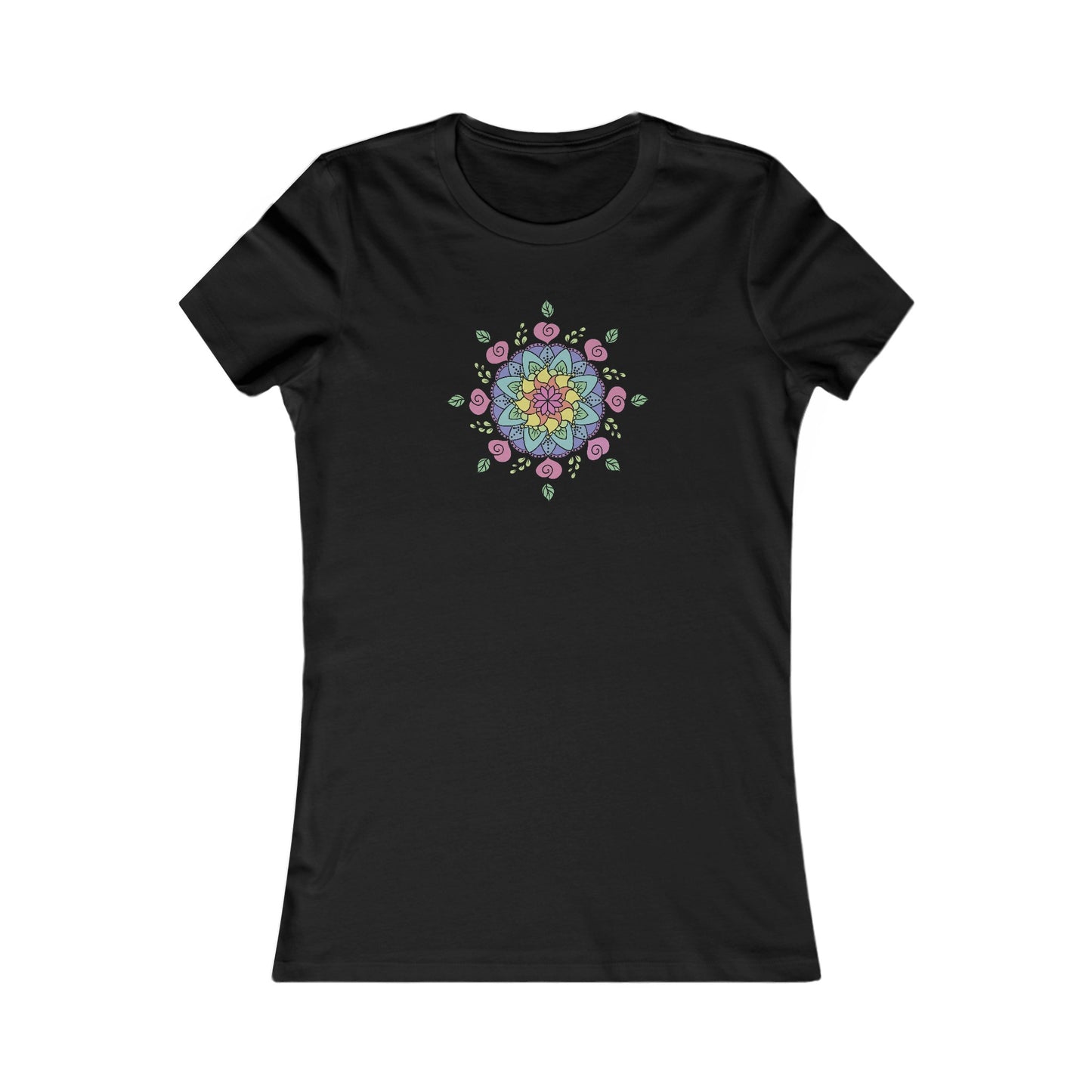 Colorful Mandala Fitted Tee (029)
