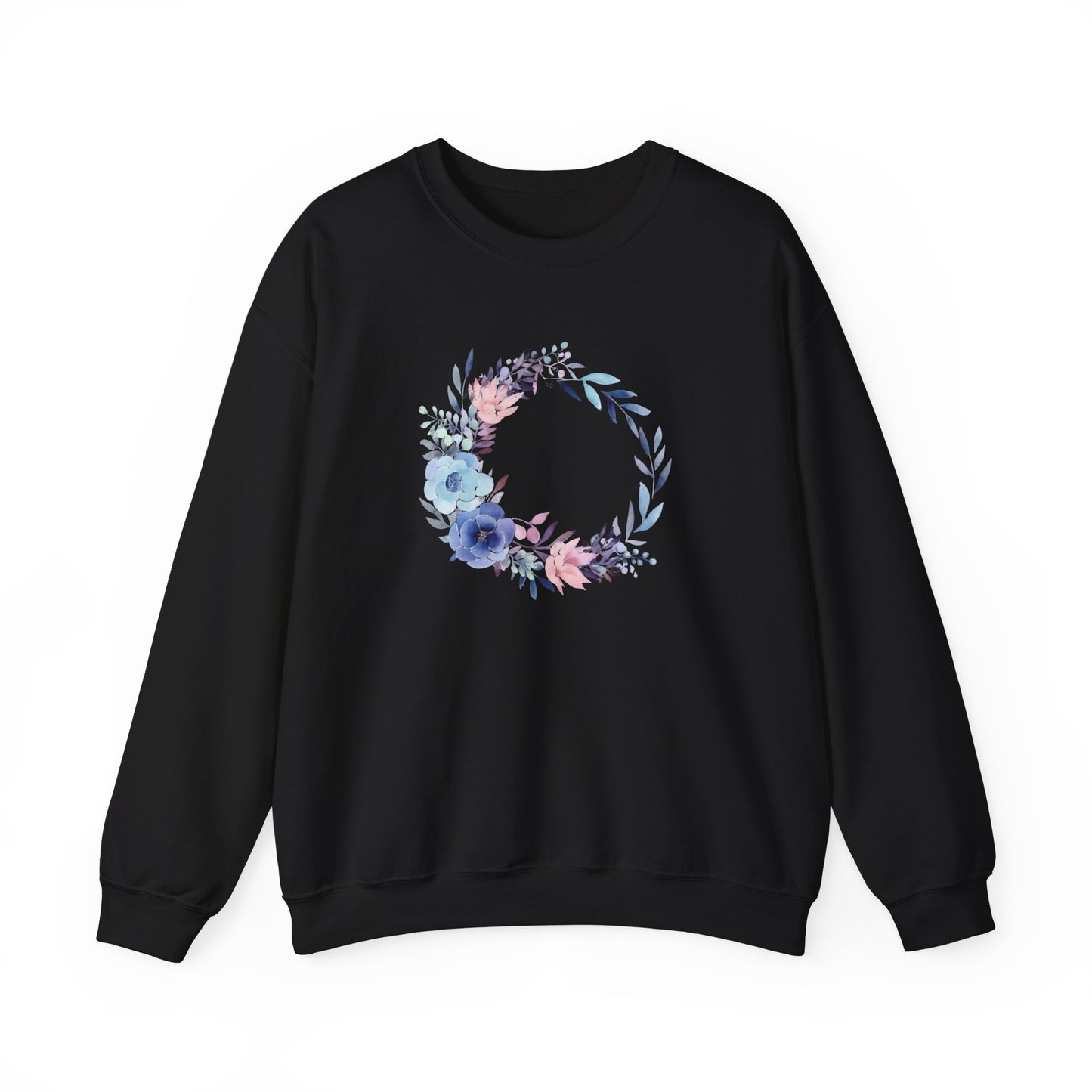 Watercolor Flower Circle Sweatshirt