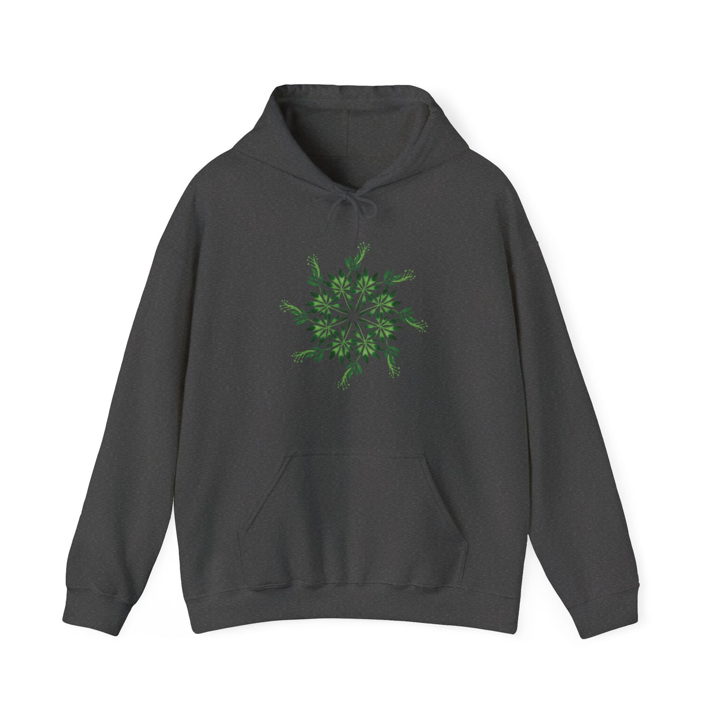 Leaf Mandala Hooded Sweatshirt