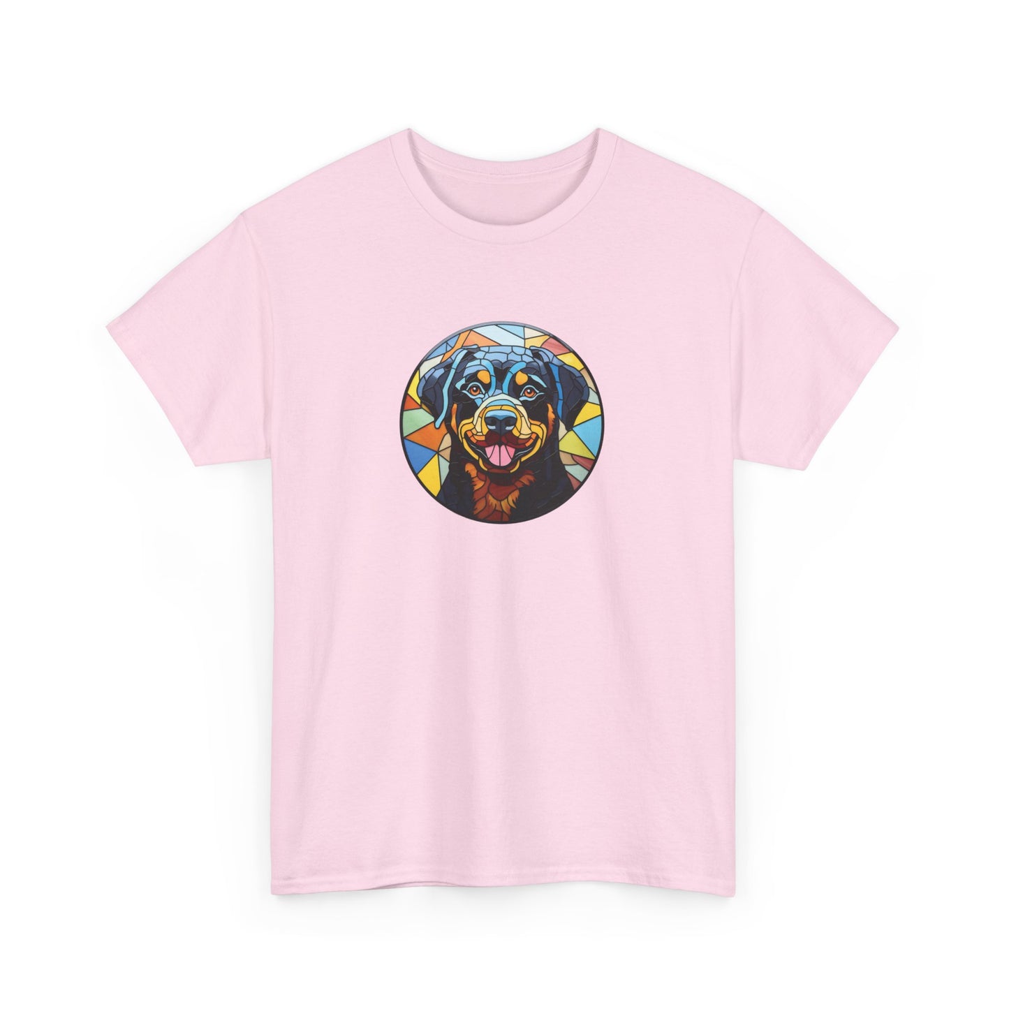 Stained Glass Rottweiler Short Sleeve Tee