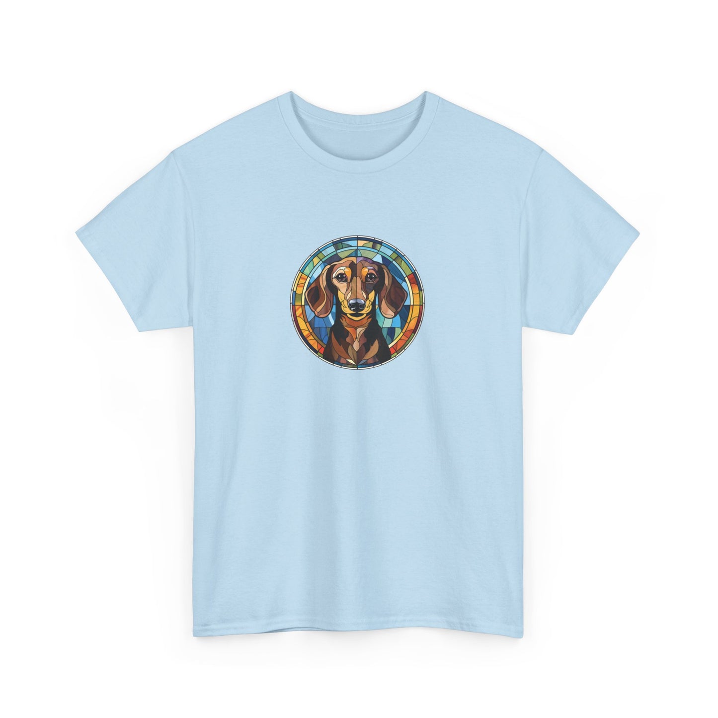 Stained Glass Dachshund Short Sleeve Tee