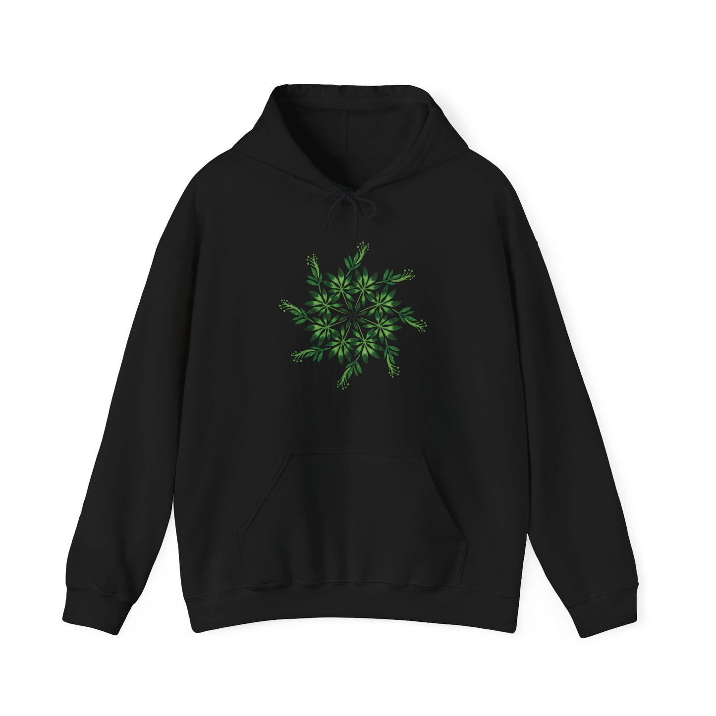Leaf Mandala Hooded Sweatshirt