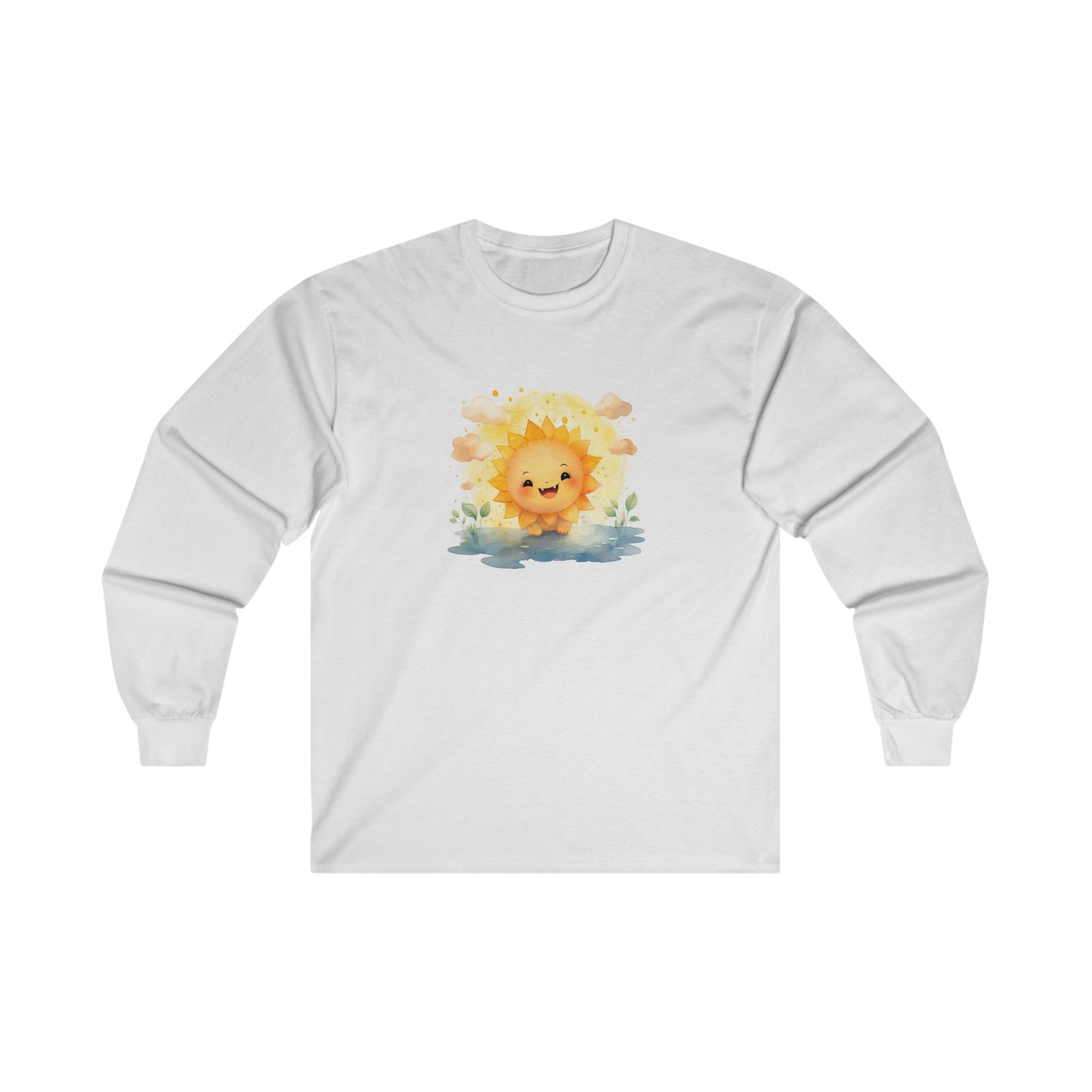Cute Watercolor Sun Long Sleeve Tee