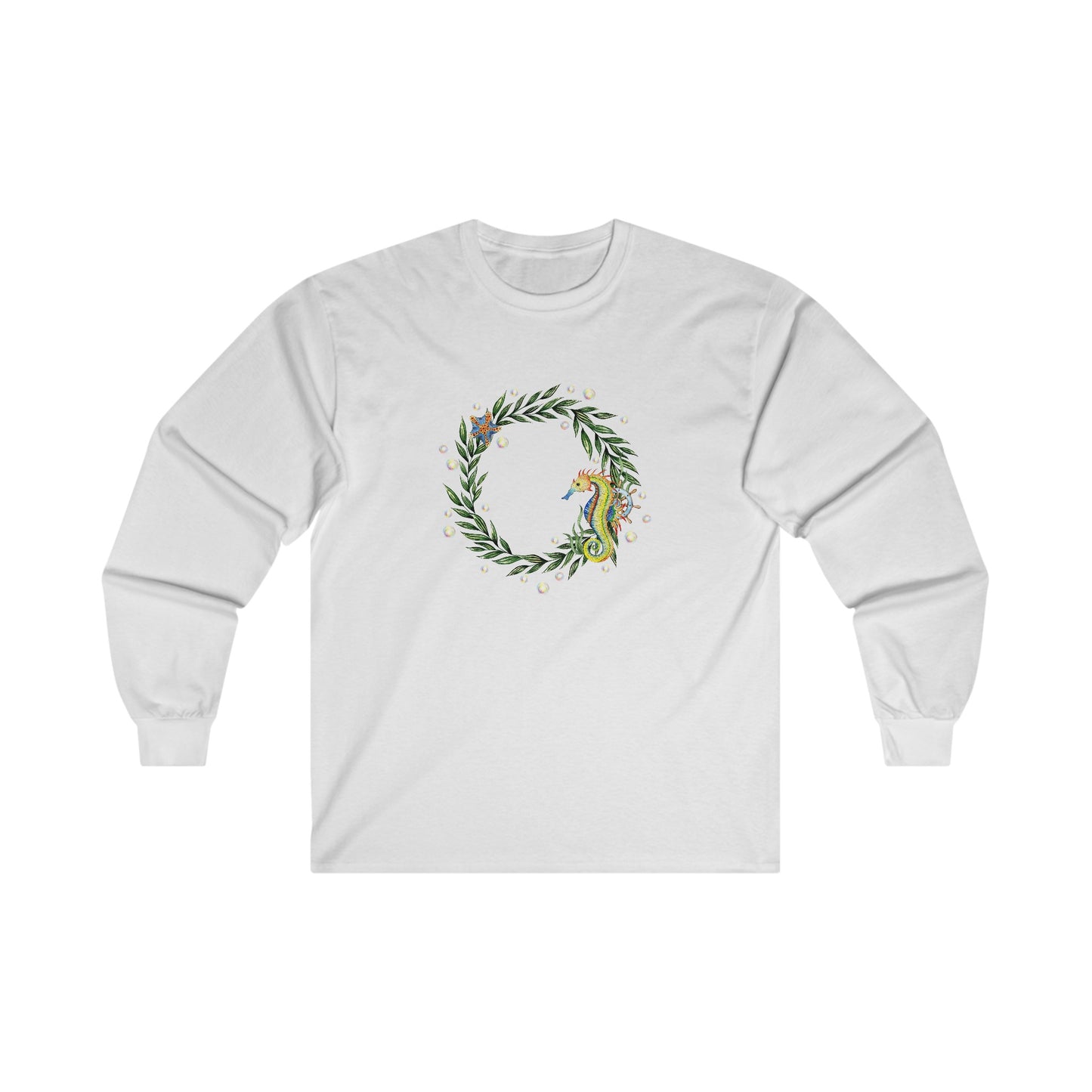 Seahorse Circle Long Sleeve Tee