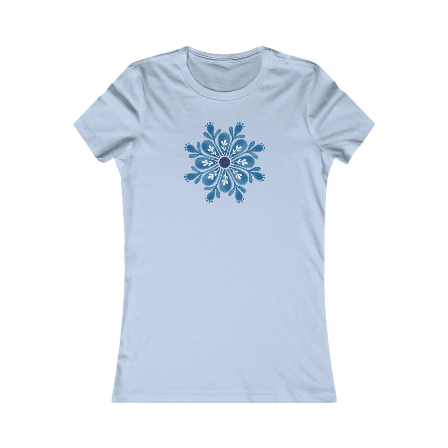 Snowflake Mandala Fitted Tee
