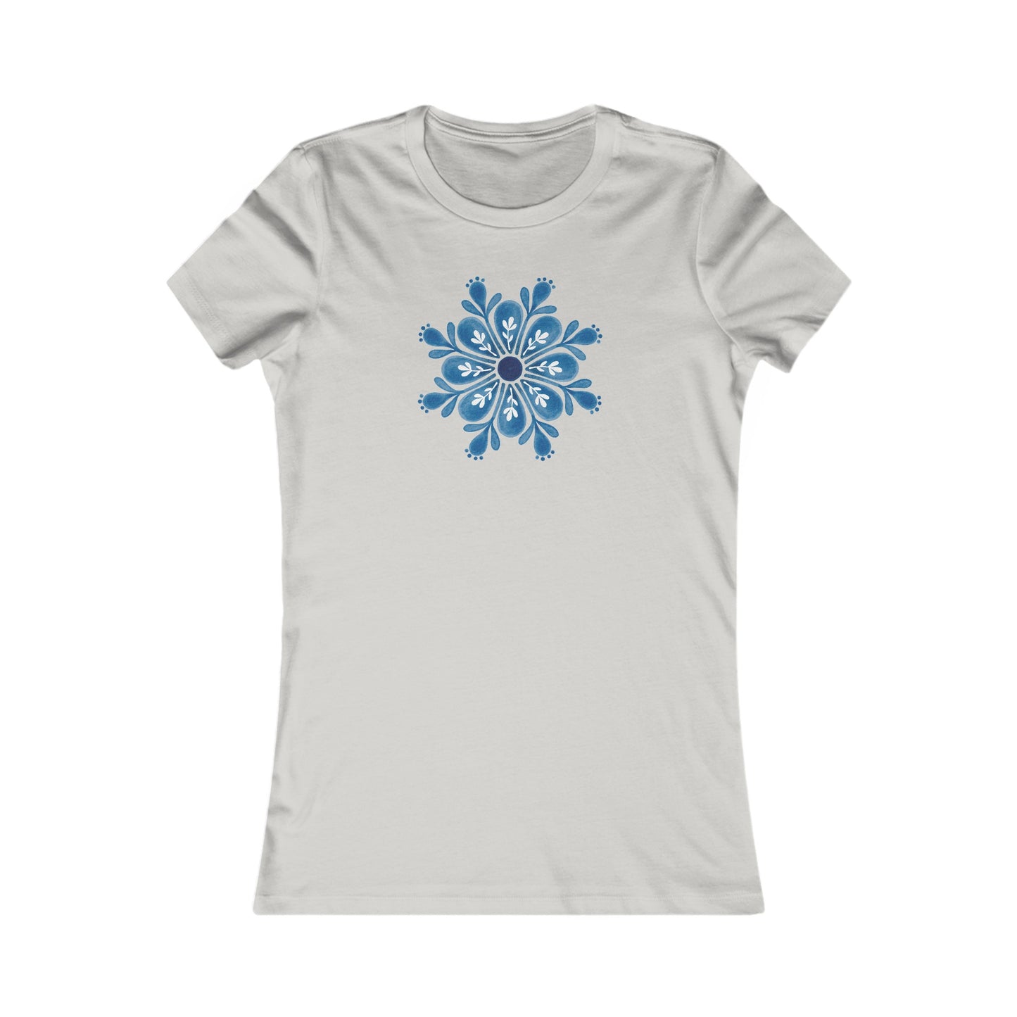 Snowflake Mandala Fitted Tee