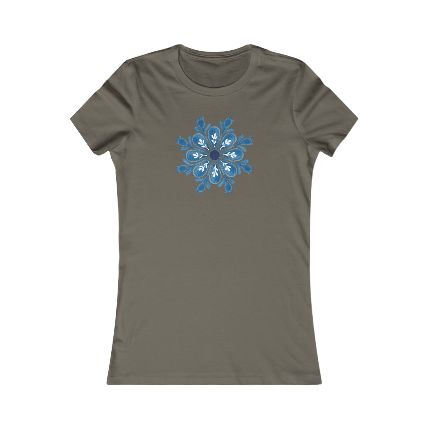 Snowflake Mandala Fitted Tee