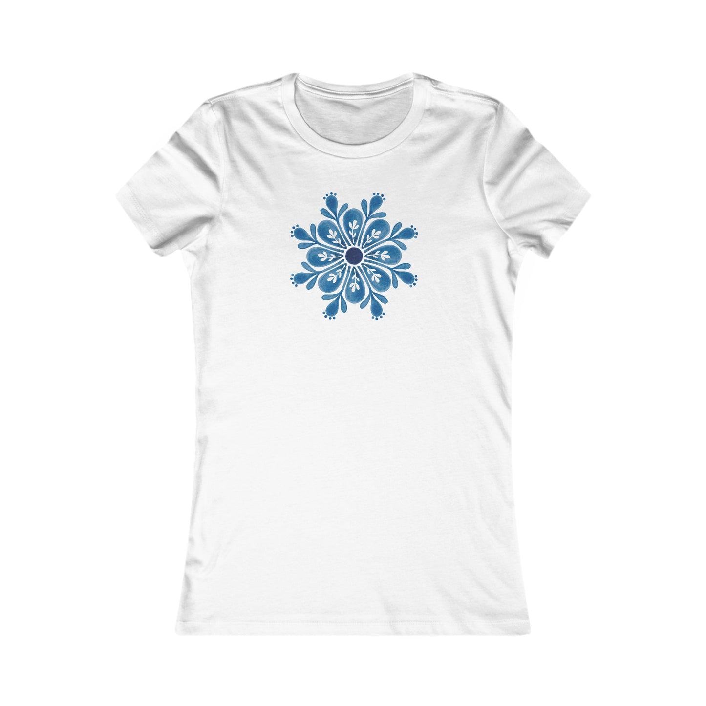 Snowflake Mandala Fitted Tee
