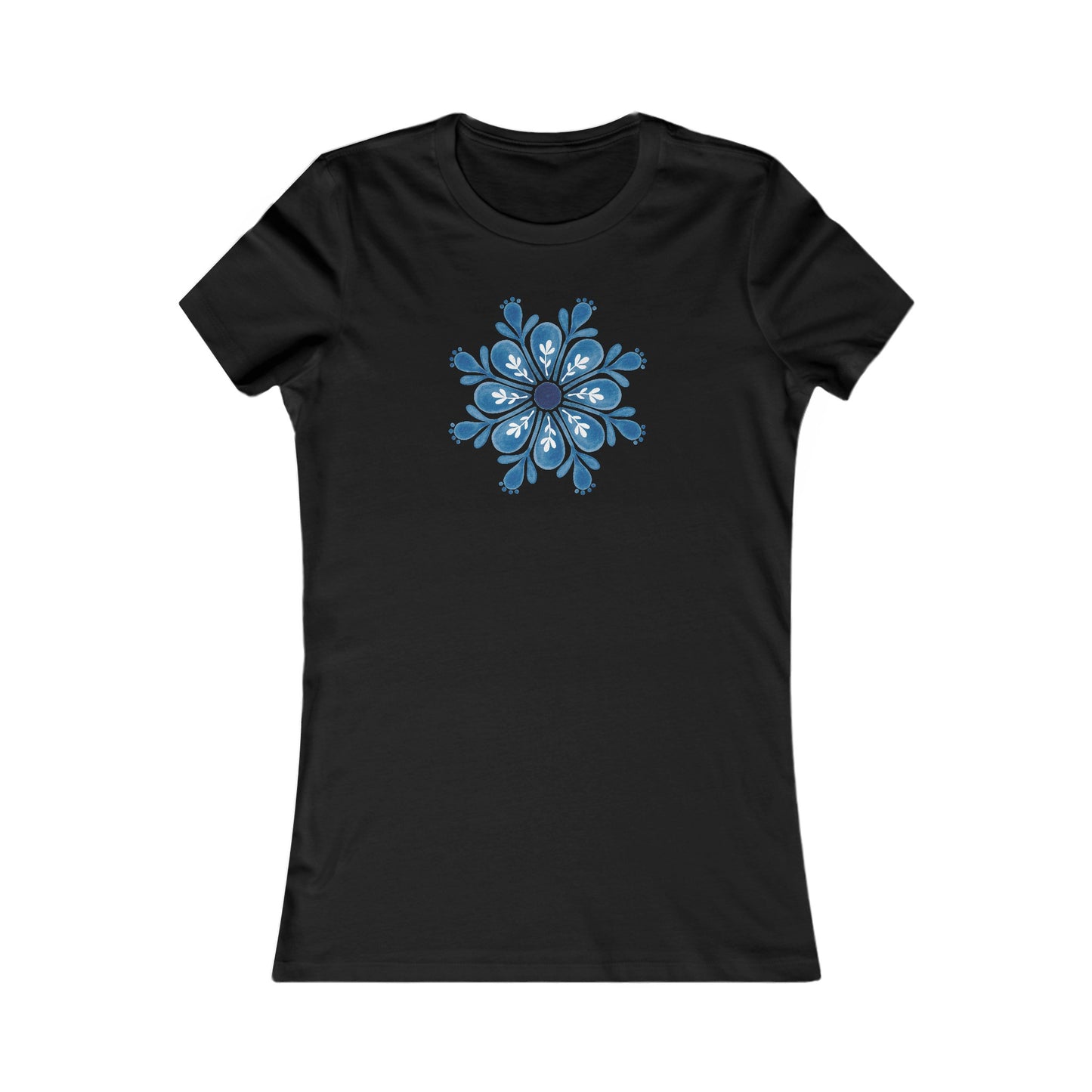 Snowflake Mandala Fitted Tee