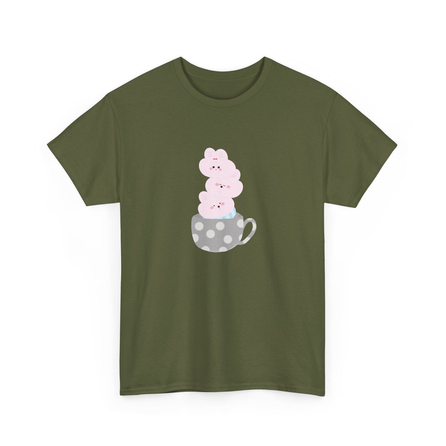 Cute Teacup Bunnies Short Sleeve Tee