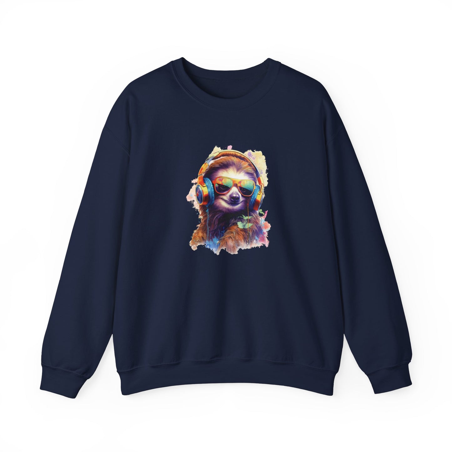 Sloth with Headphones Sweatshirt