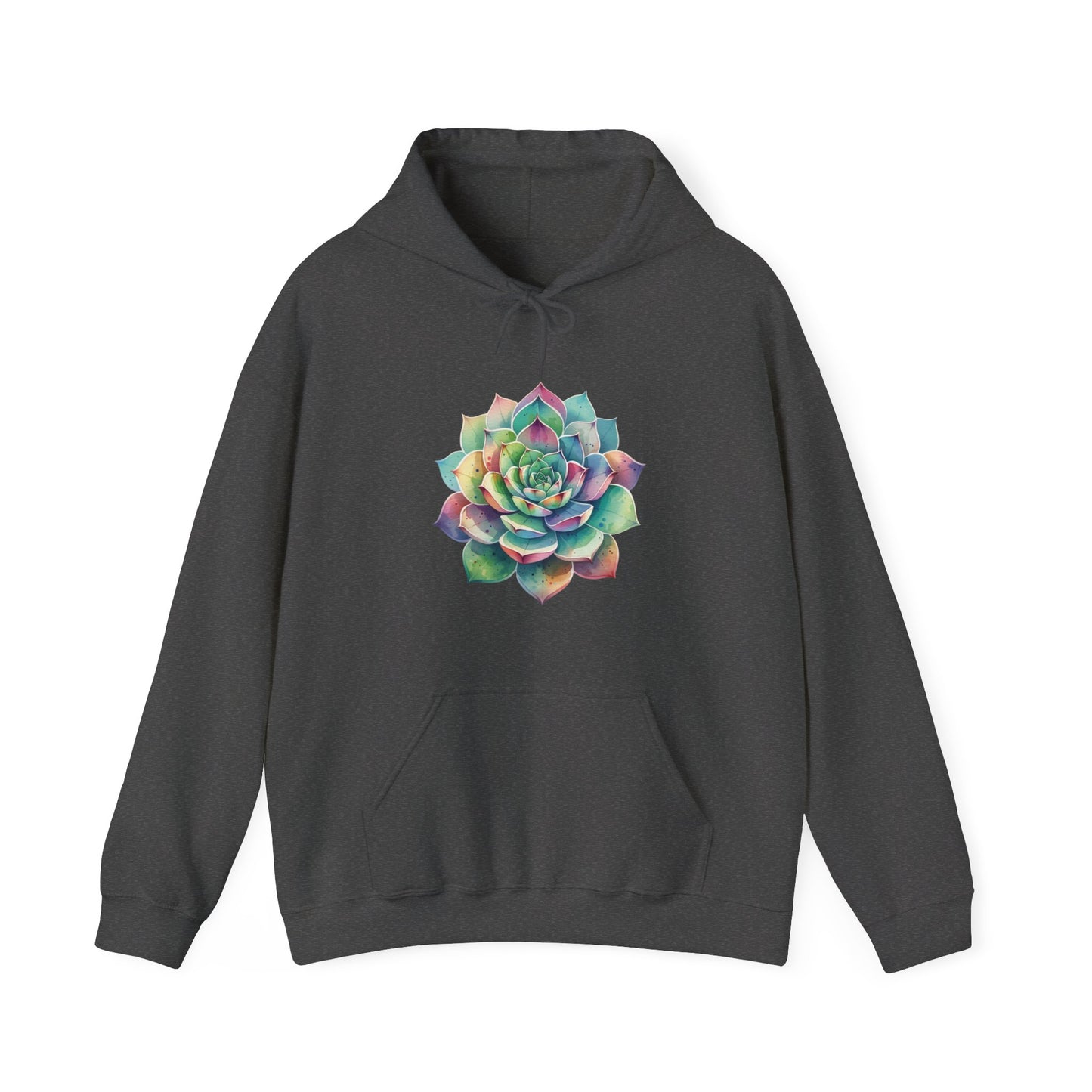 Colorful Succulent Hooded Sweatshirt
