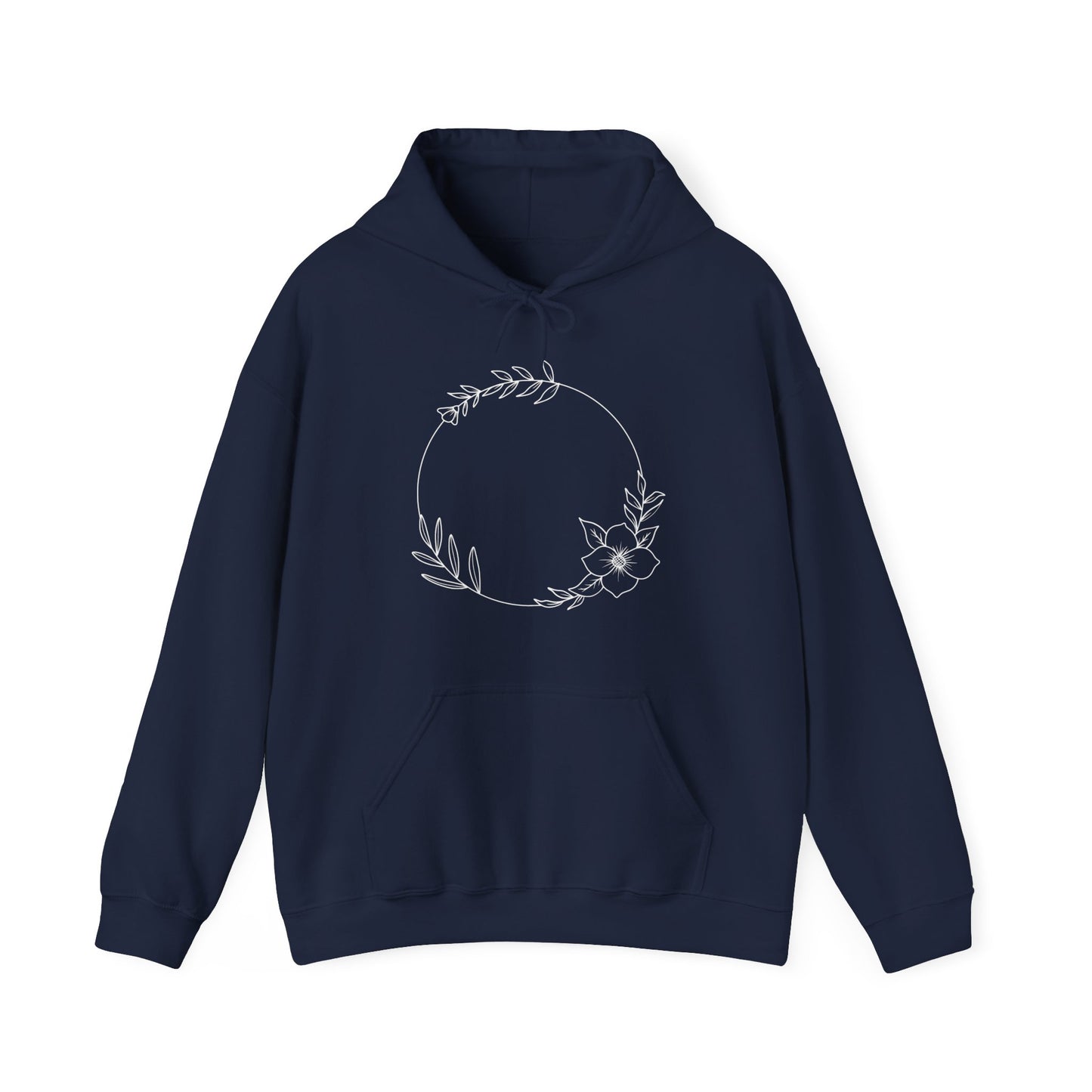Floral Circle Hooded Sweatshirt