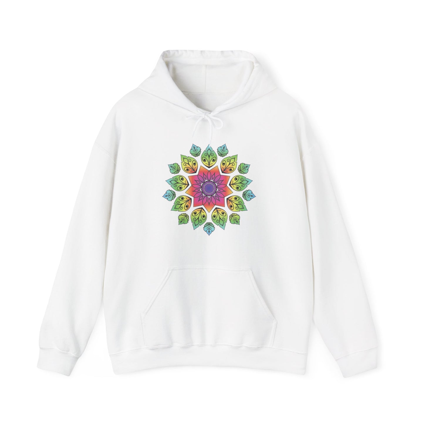 Colorful Mandala Hooded Sweatshirt (004)