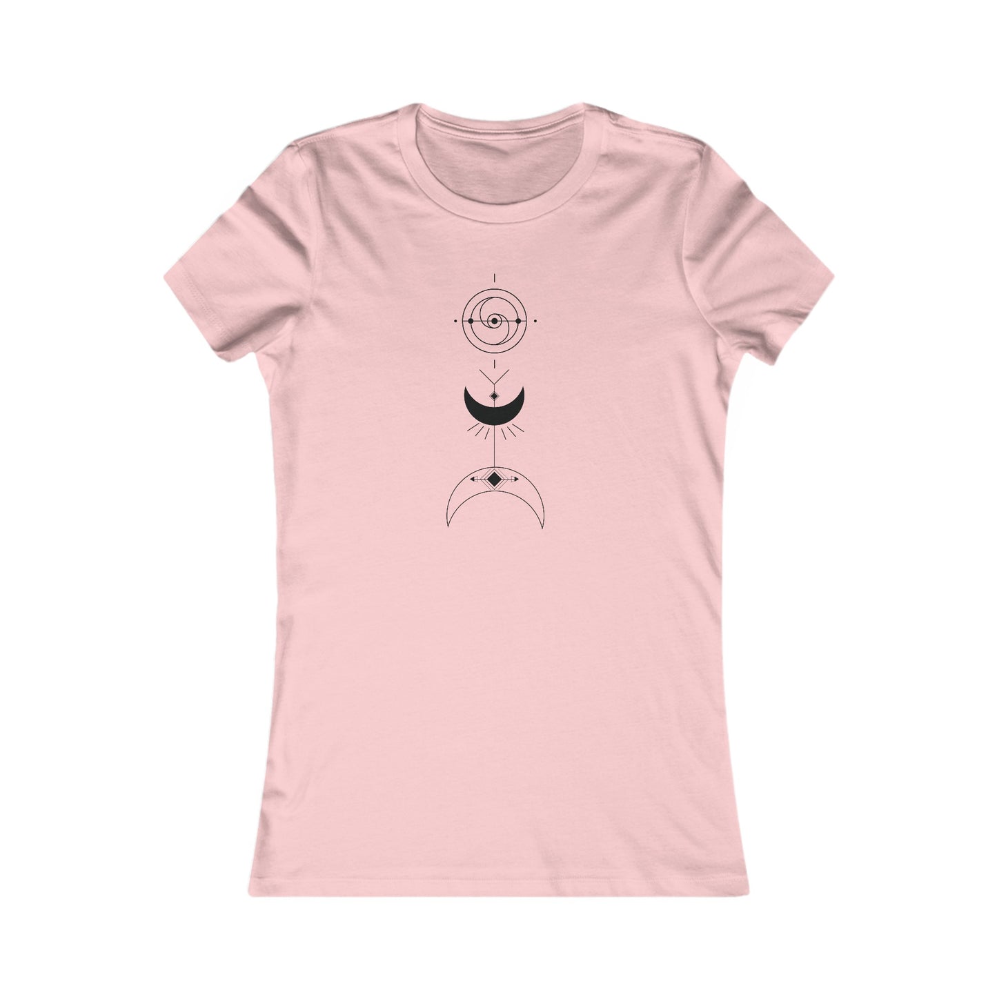 Linear Moons Fitted Tee