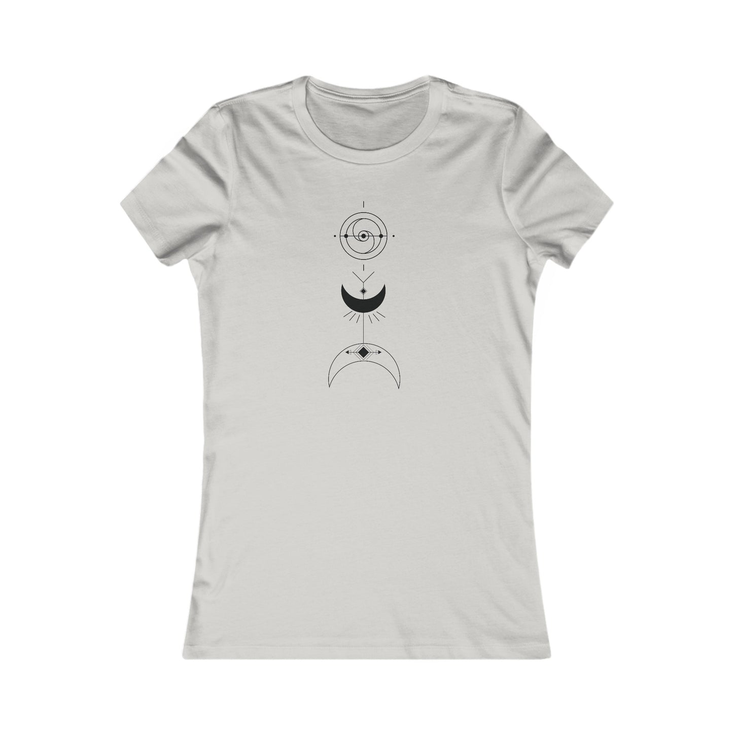Linear Moons Fitted Tee