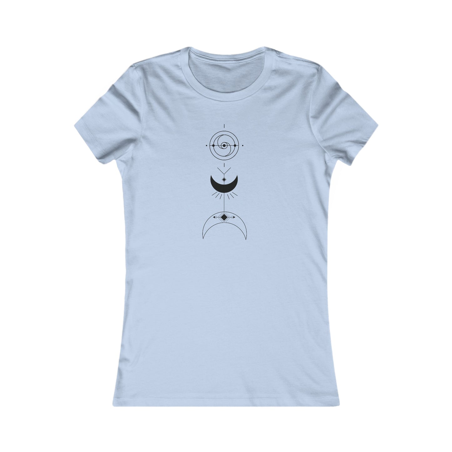 Linear Moons Fitted Tee
