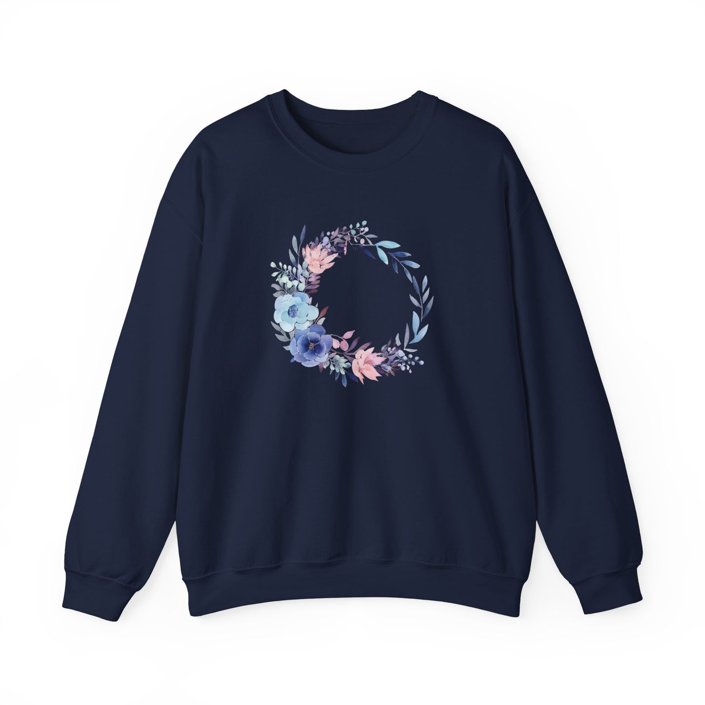 Watercolor Flower Circle Sweatshirt