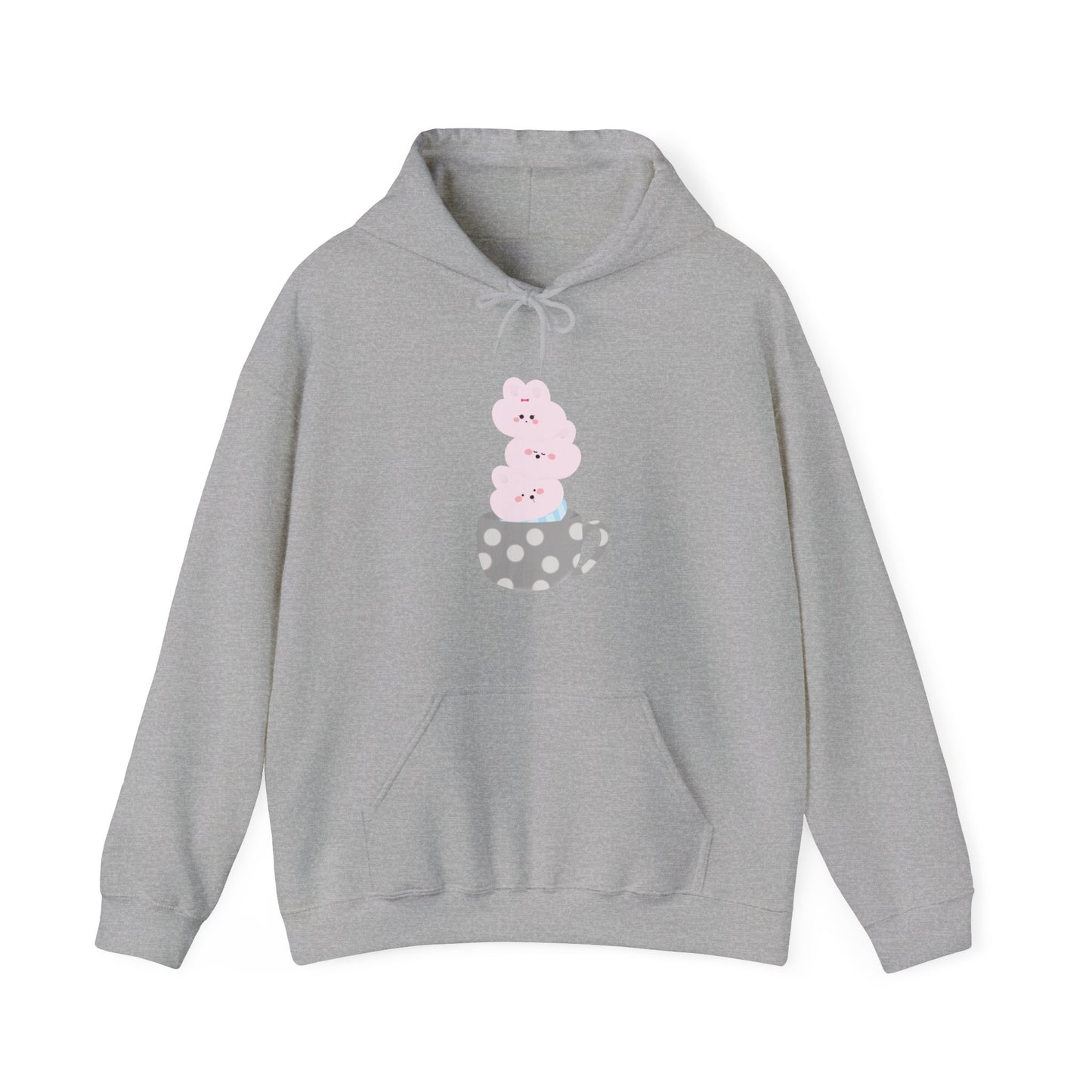 Cute Teacup Bunnies Hooded Sweatshirt
