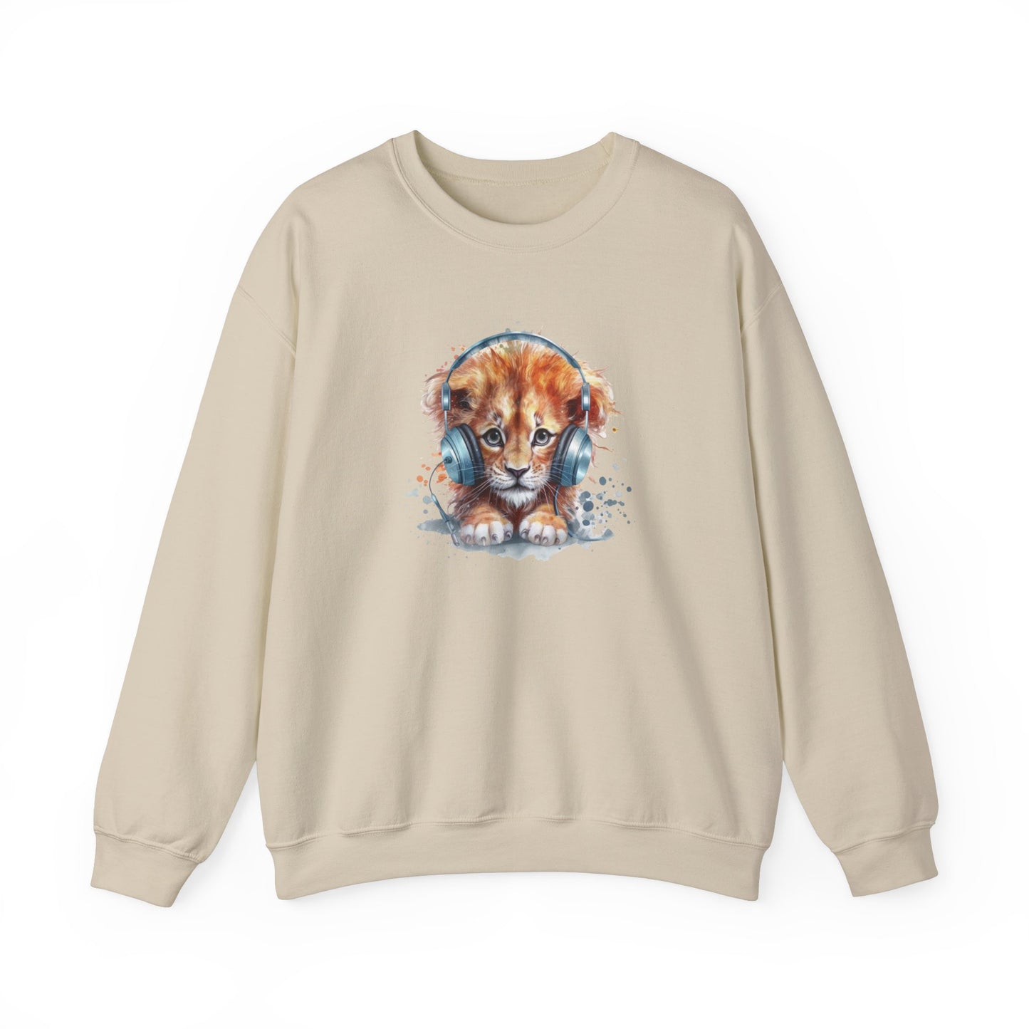 Lion with Headphones Sweatshirt