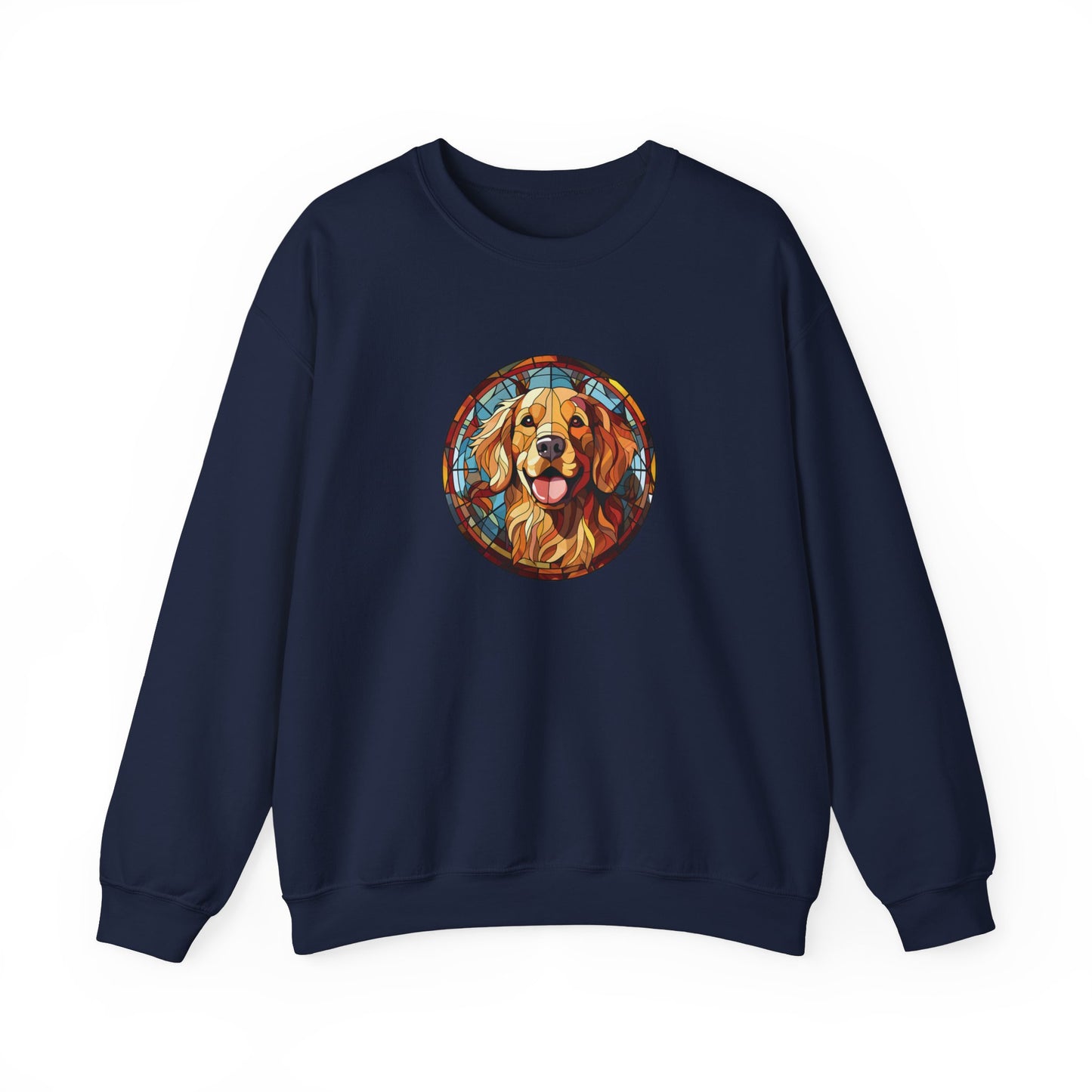 Stained Glass Golden Retriever Sweatshirt