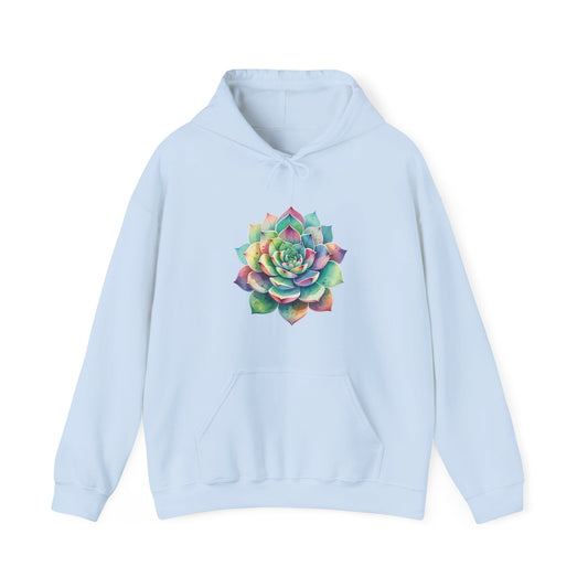 Colorful Succulent Hooded Sweatshirt