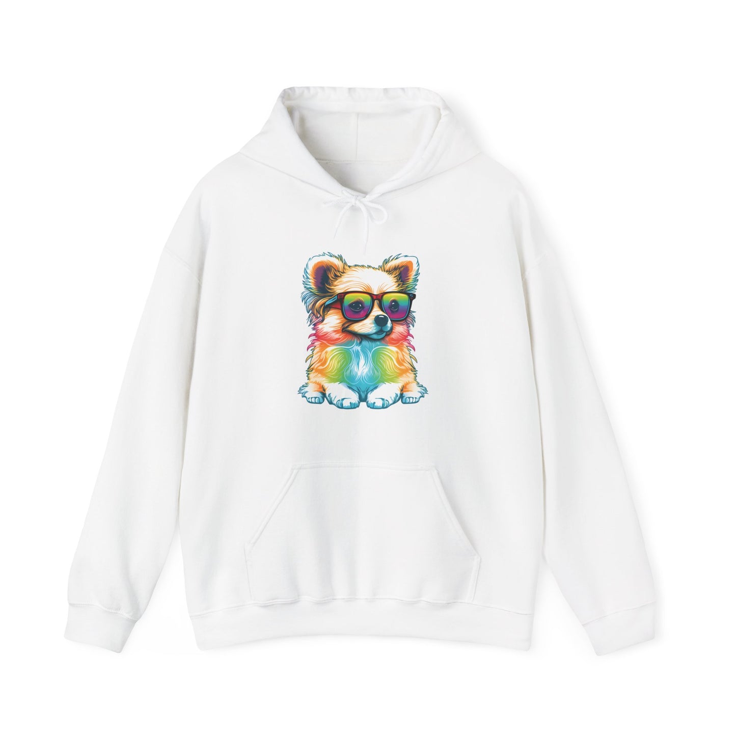 Dog with Sunglasses Hooded Sweatshirt 004