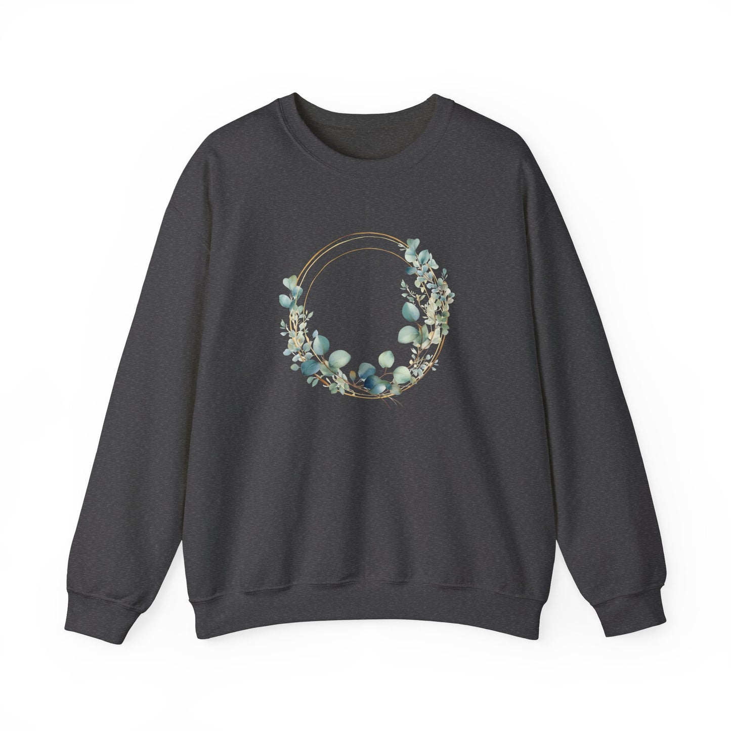 Watercolor Leaf Circle Sweatshirt