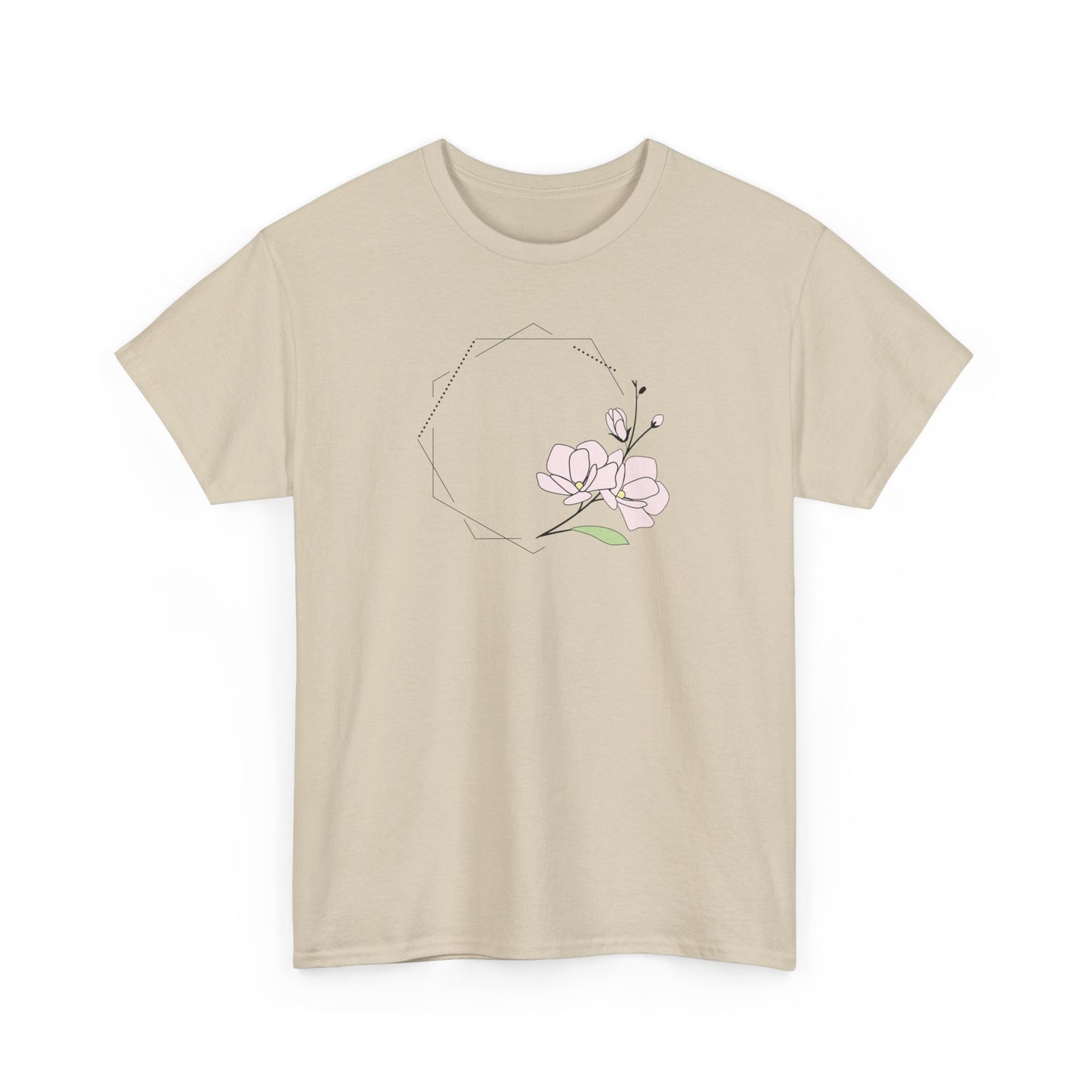 Pink Flower Short Sleeve Tee