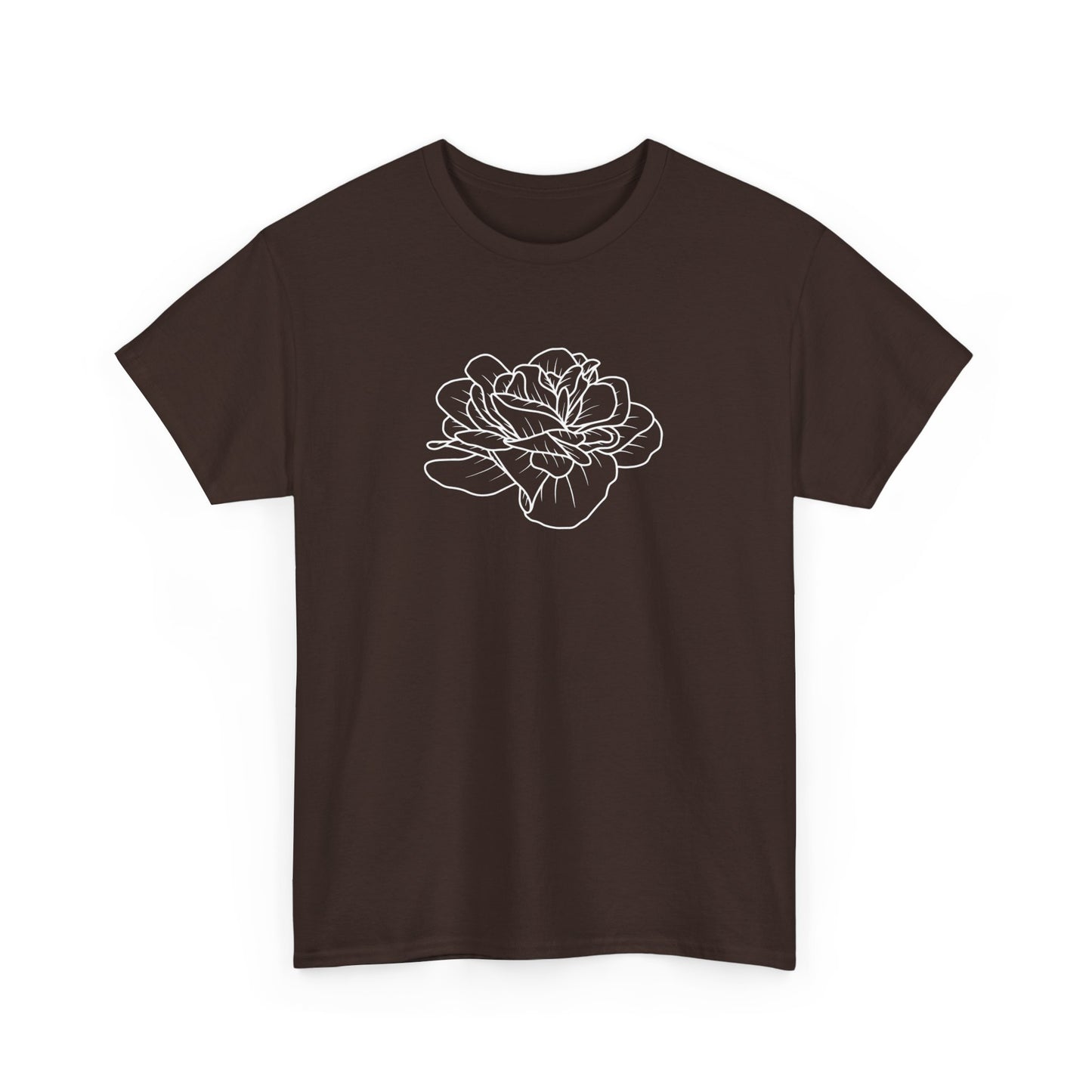 Rose Outline Short Sleeve Tee
