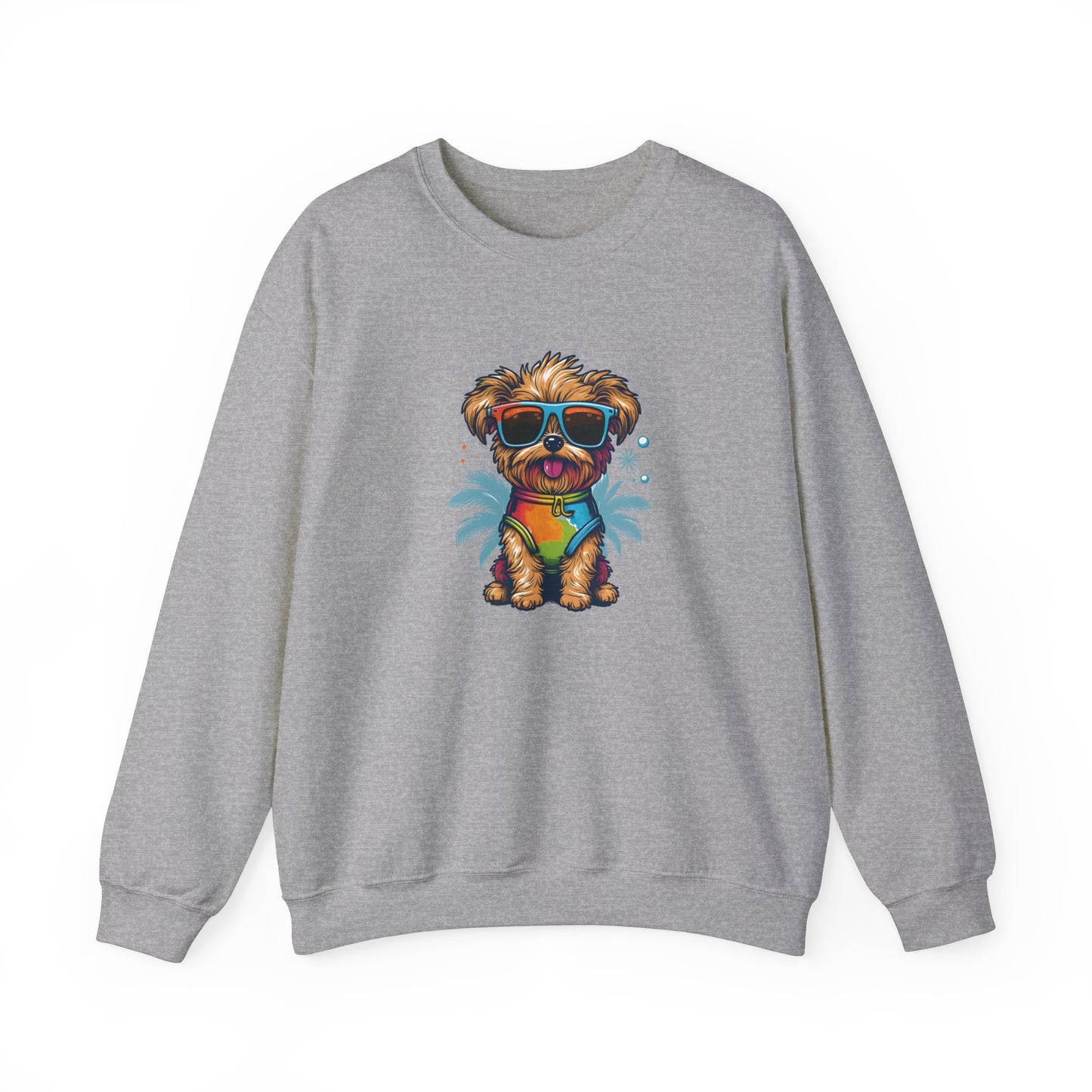 Dog with Sunglasses Sweatshirt 001