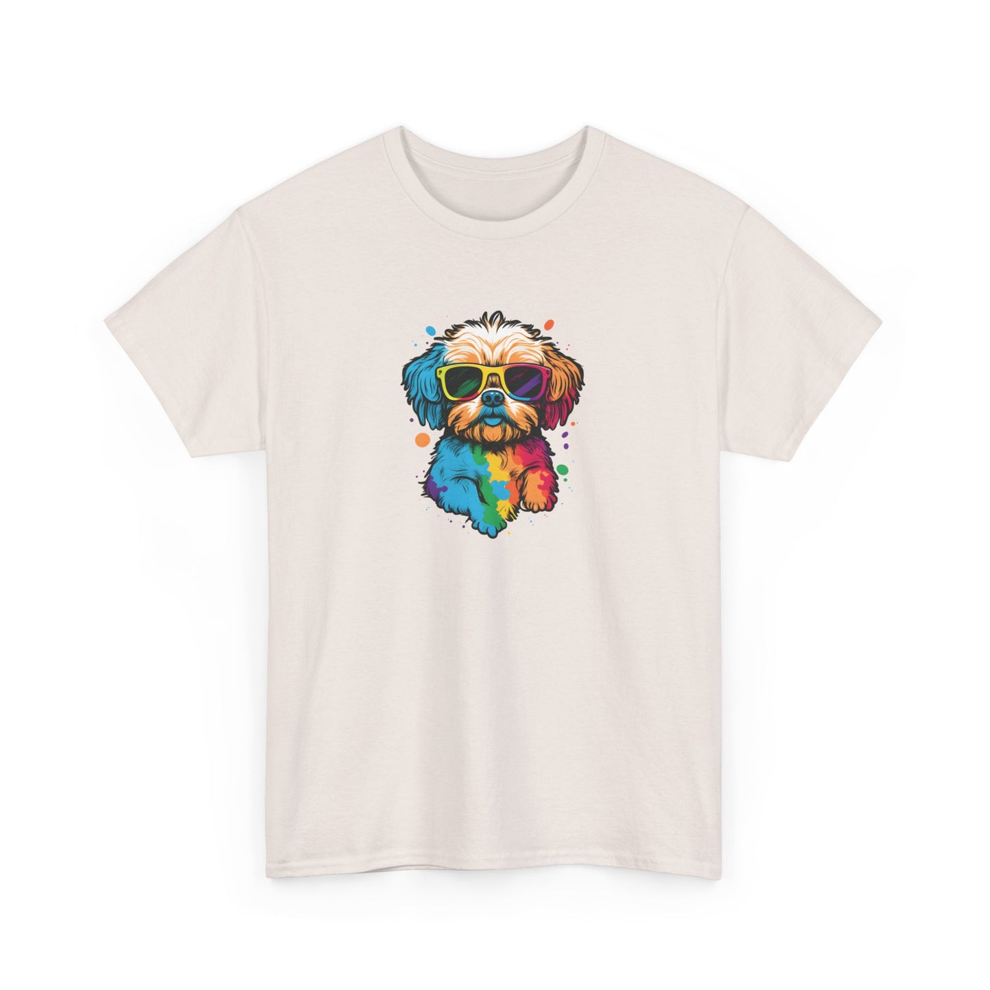 Dog with Sunglasses Short Sleeve Tee 003