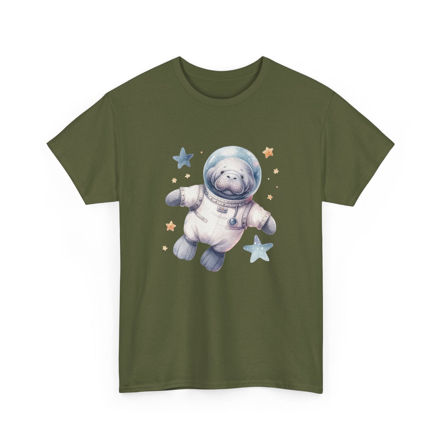Manatee Astronaut Short Sleeve Tee