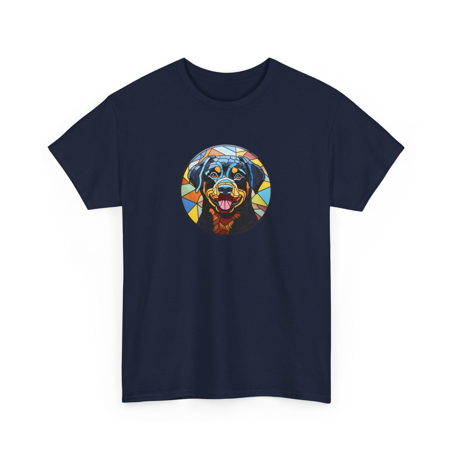 Stained Glass Rottweiler Short Sleeve Tee