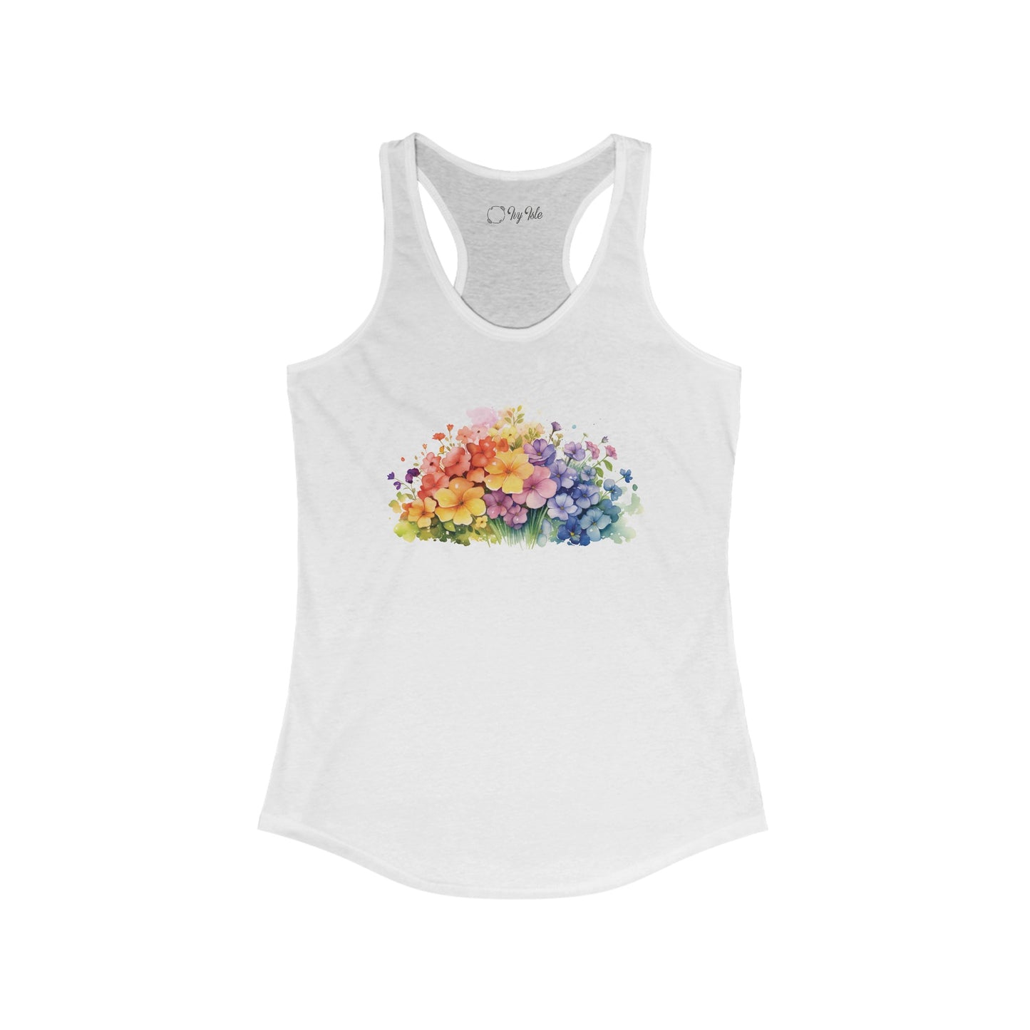 Colorful Flowers Racerback Tank