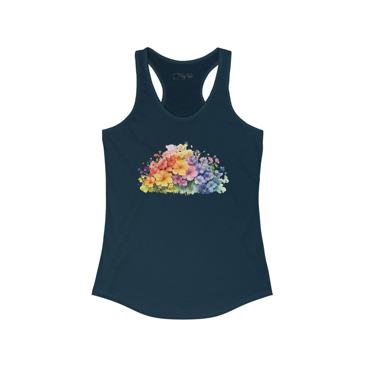 Colorful Flowers Racerback Tank