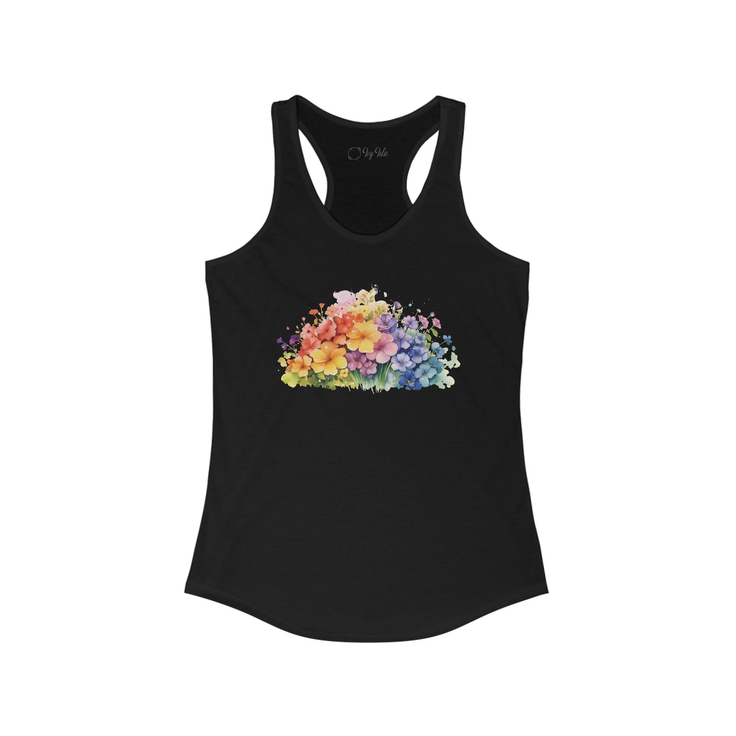Colorful Flowers Racerback Tank