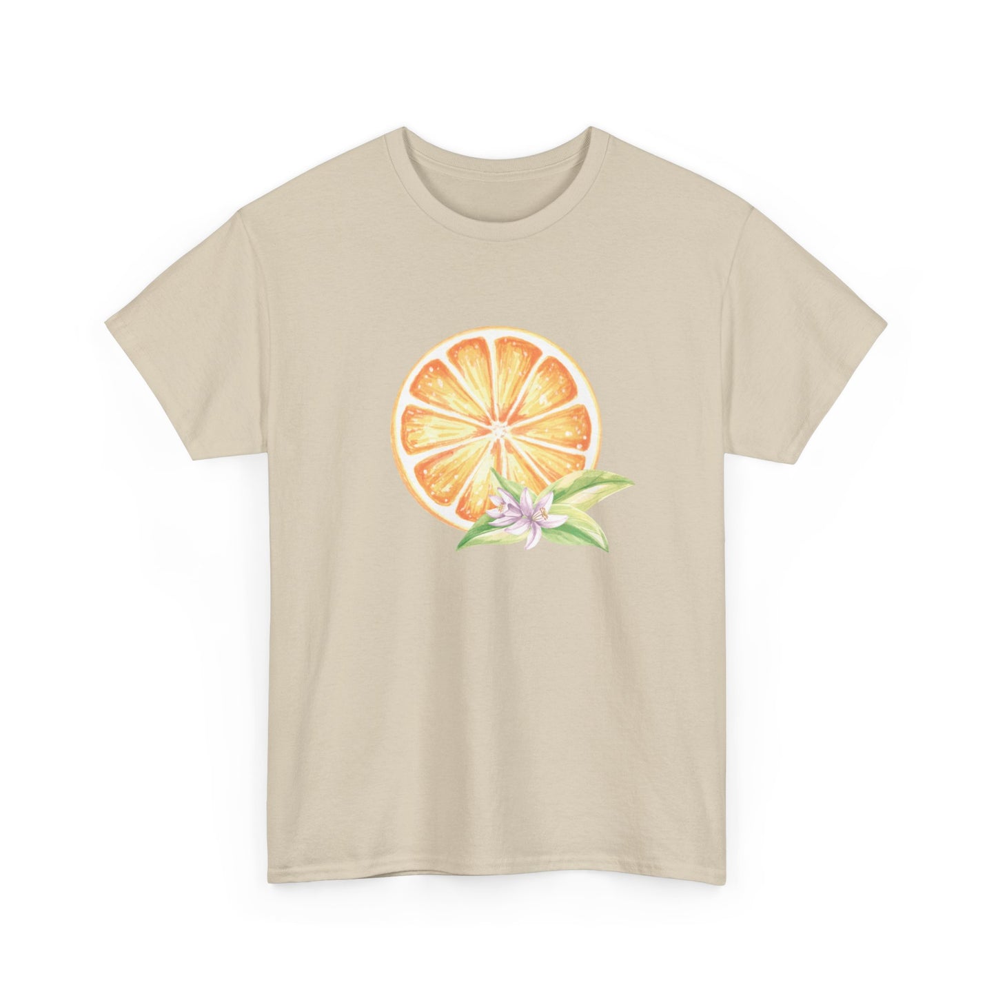 Orange and Leaf Short Sleeve Tee