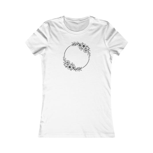 Double Wildflowers Circle Fitted Tee