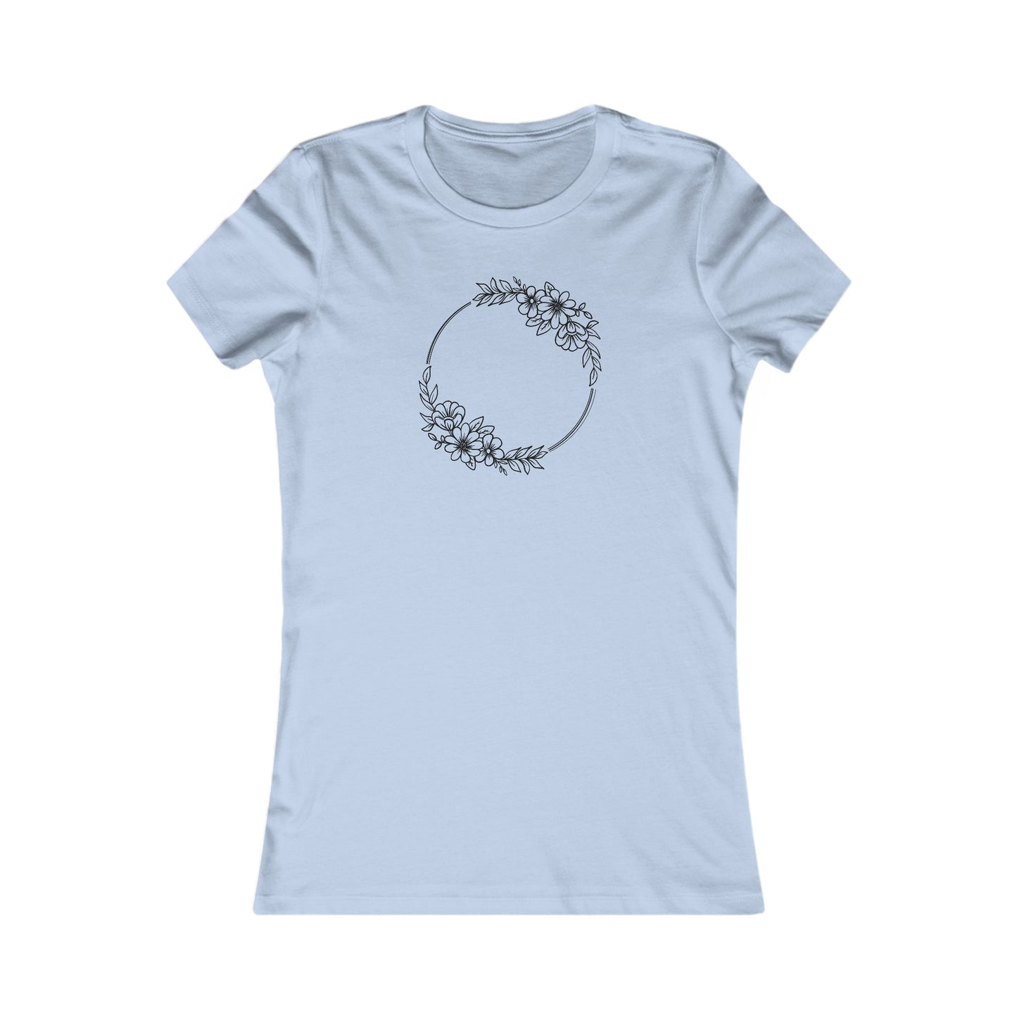 Double Wildflowers Circle Fitted Tee
