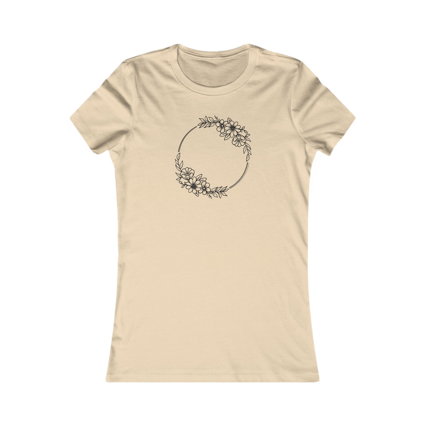 Double Wildflowers Circle Fitted Tee