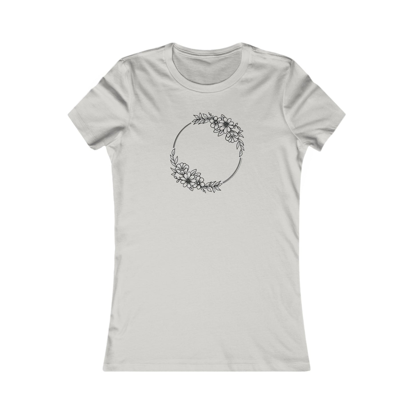 Double Wildflowers Circle Fitted Tee