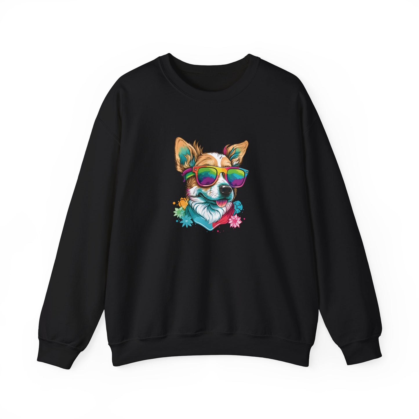Dog with Sunglasses Sweatshirt 002