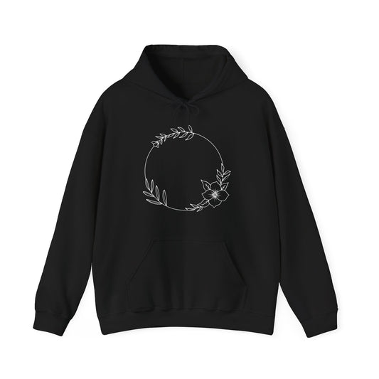 Floral Circle Hooded Sweatshirt
