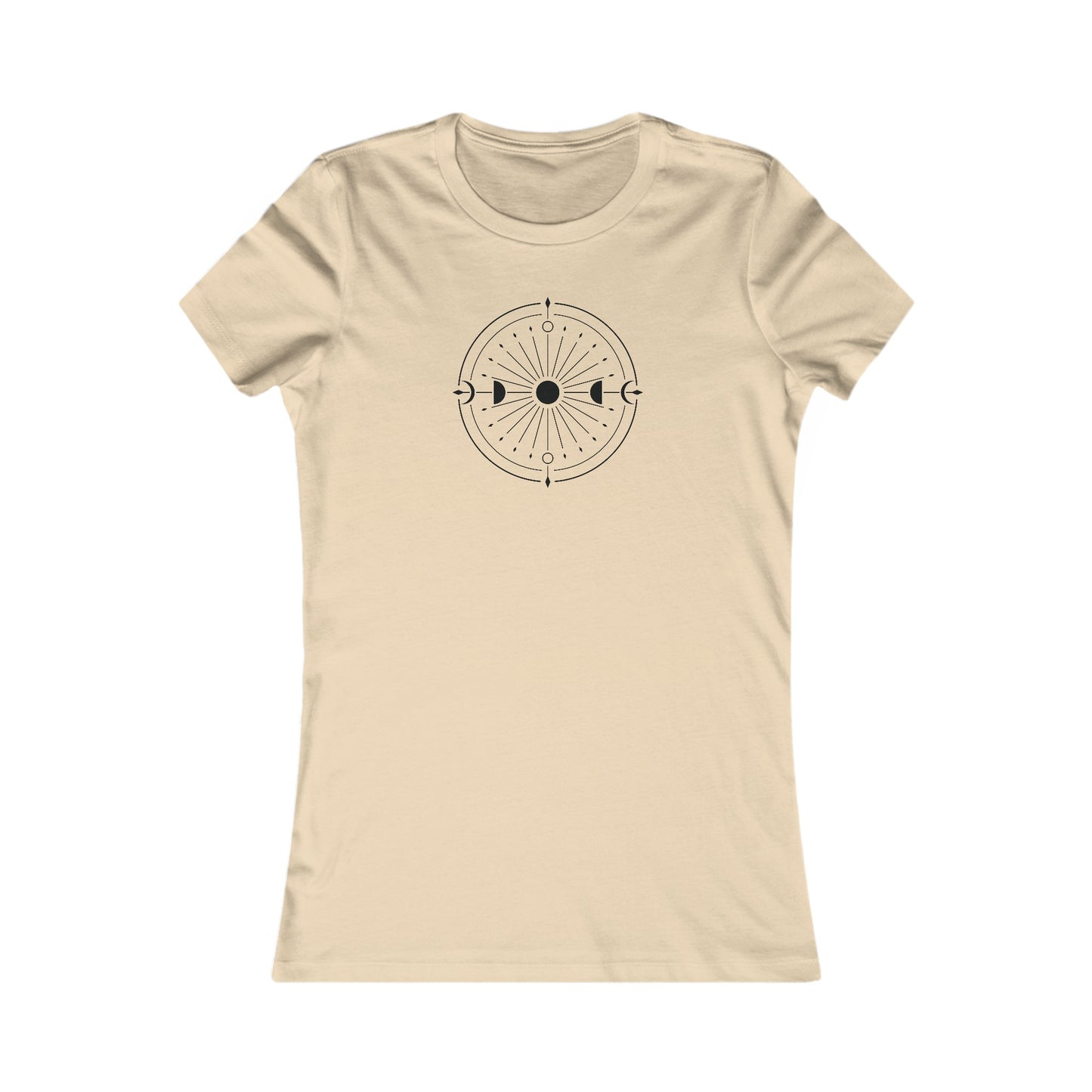 Moon Phases Circle Fitted Tee