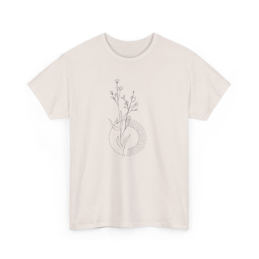 Flower and Circle Short Sleeve Tee