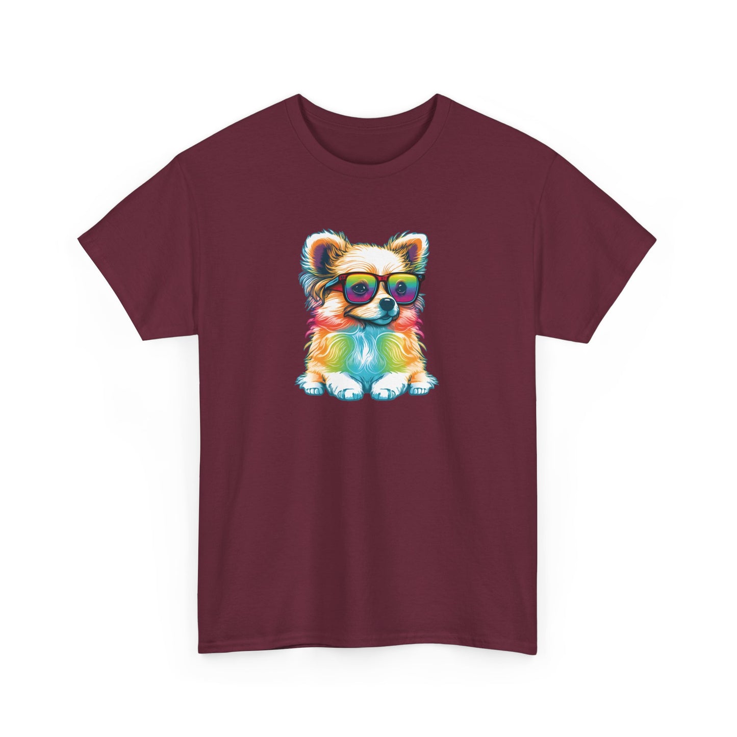 Dog with Sunglasses Short Sleeve Tee 004